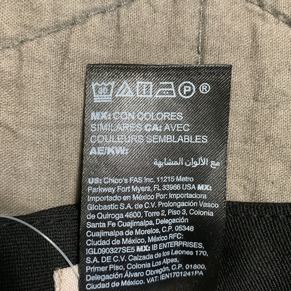 Chico's Women So Slimming Straight Leg Black Size 12S Trousers Office Quiet - Picture 10 of 15